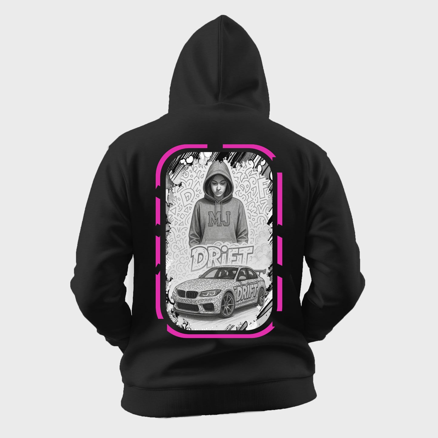 Monochrome Woman Oversized Hoodie