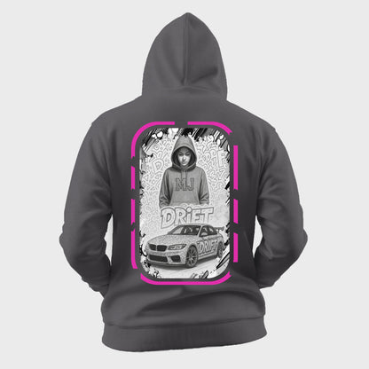 Monochrome Girl Oversized Hoodie