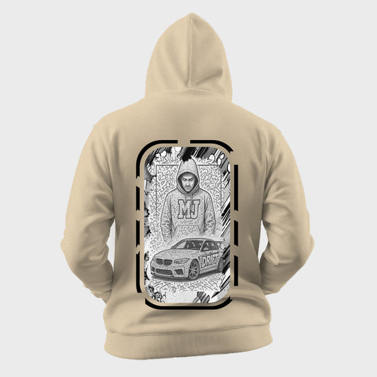 monochrome drift Oversized Hoodie