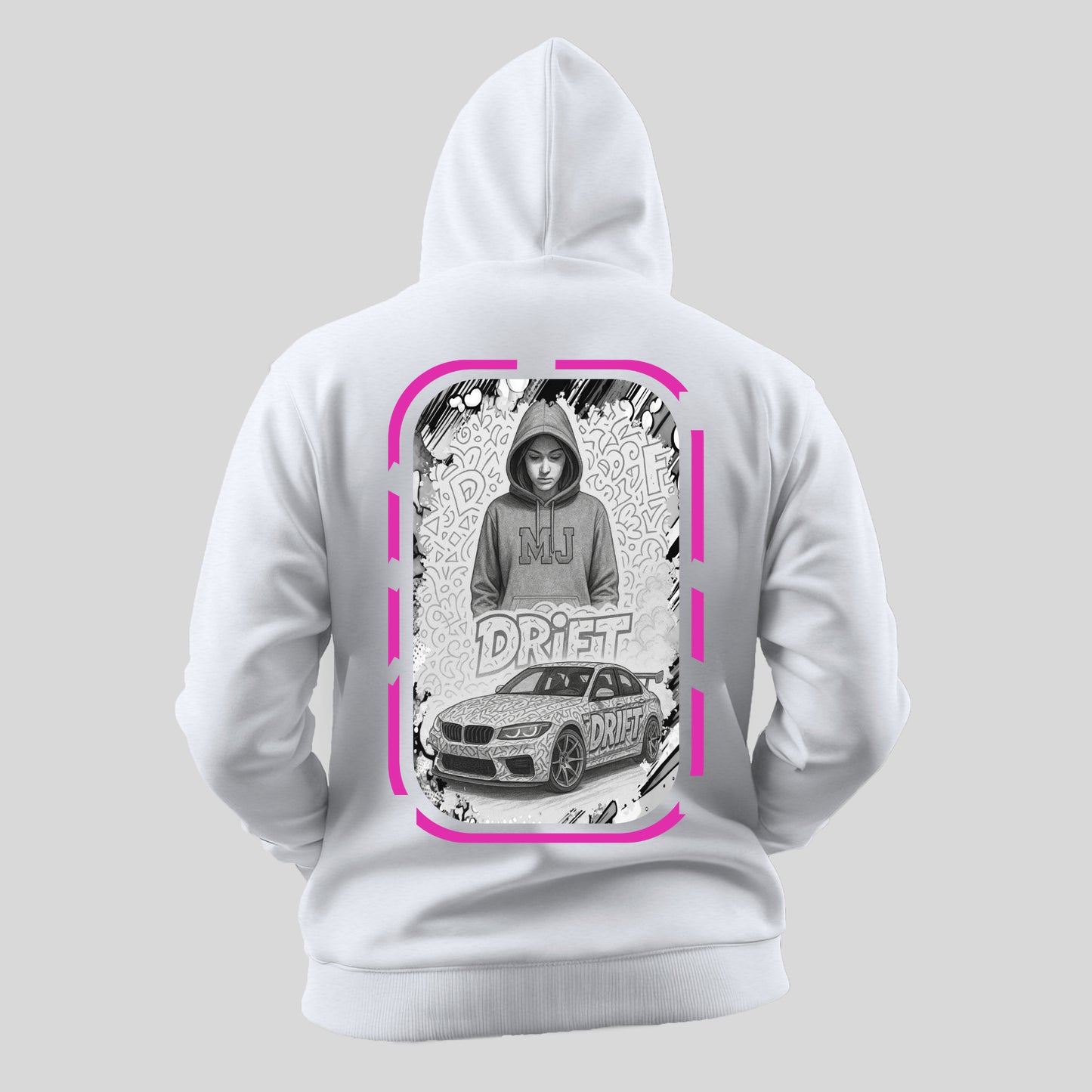 Monochrome Woman Oversized Hoodie